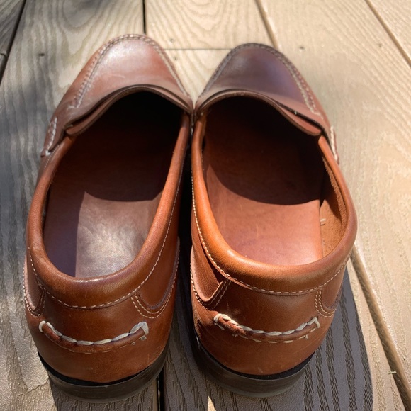 Men’s 10.5 cognac slip on loafers. - Picture 2 of 5